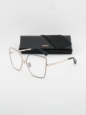 Max Mara MM5073-H-B 005 Butterfly Eyeglasses 60mm - Black / Blue Light Block